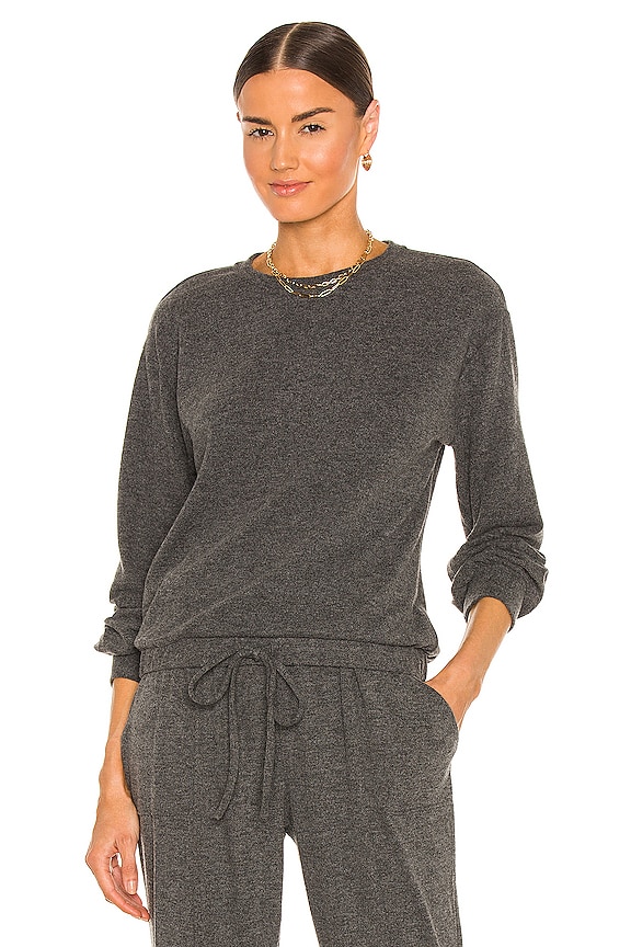 view 1 of 4 Brushed Cozy Sweater in Medium Heather Grey