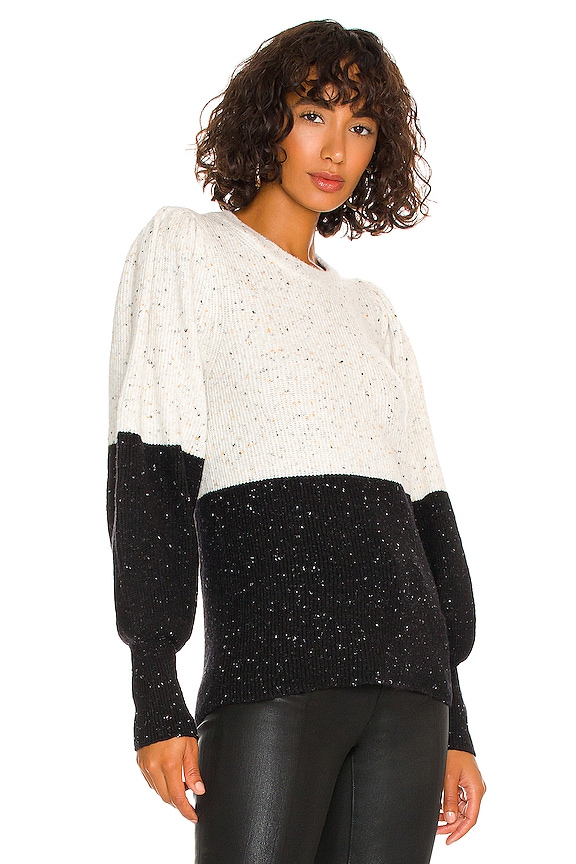 view 2 of 4 Colorblock Sweater in Antique White