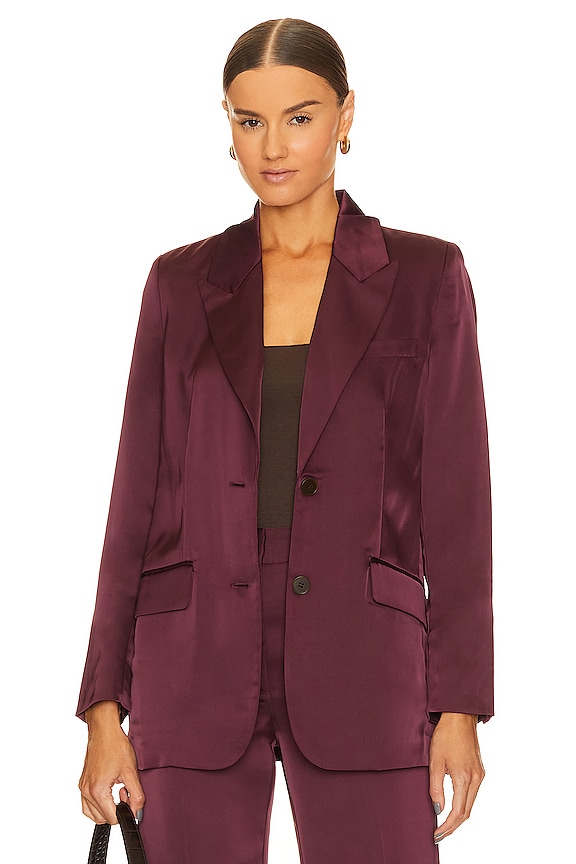 view 2 of 5 Soft Blazer With Sash in Fig