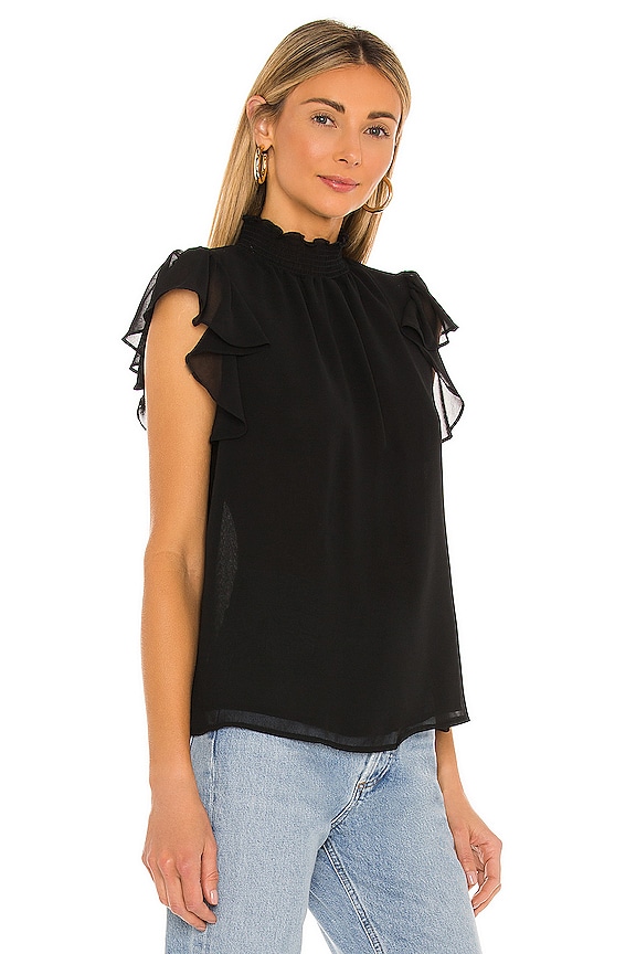 view 2 of 4 Flutter Sleeve Top in Rich Black