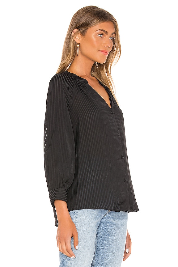 view 2 of 5 Shadow Stripe Button Down in Rich Black