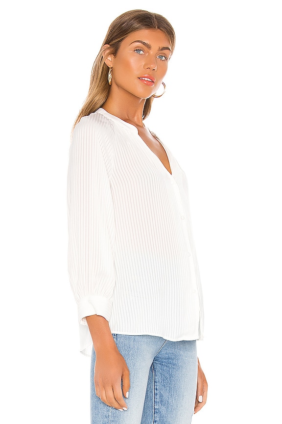 view 2 of 4 SHADOW STRIPE ブラウス in Soft Ecru