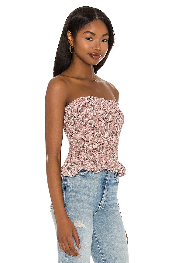 view 2 of 4 BLUSA STRAPLESS in Silky Snake