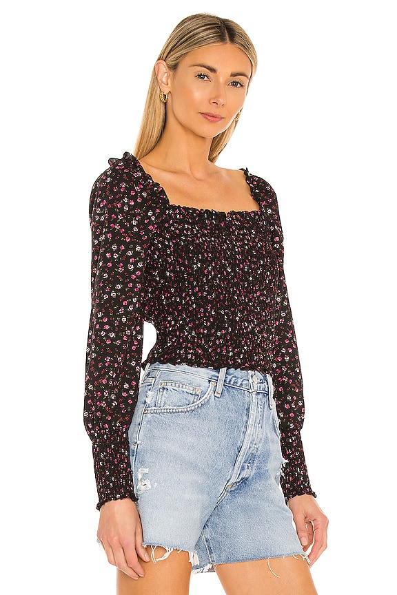 view 2 of 4 Ditsy Refresh Blouse in Rich Black Multi