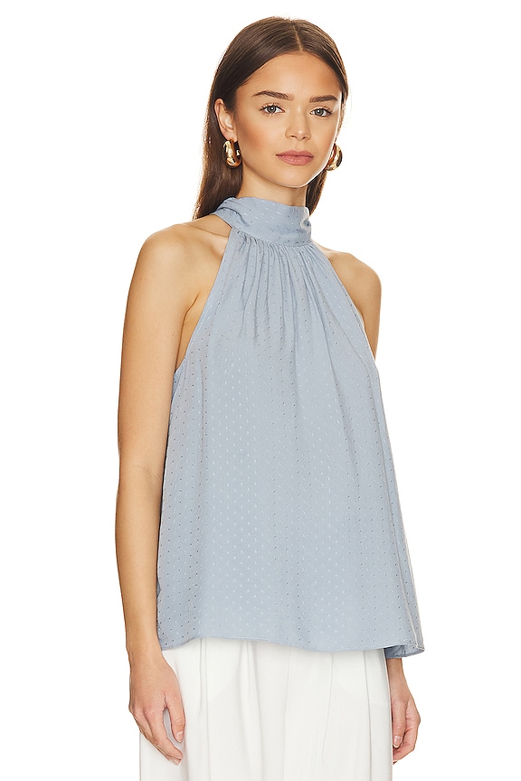 view 2 of 5 TOP HALTER DE ESPALDA ATADA in Dusty Blue