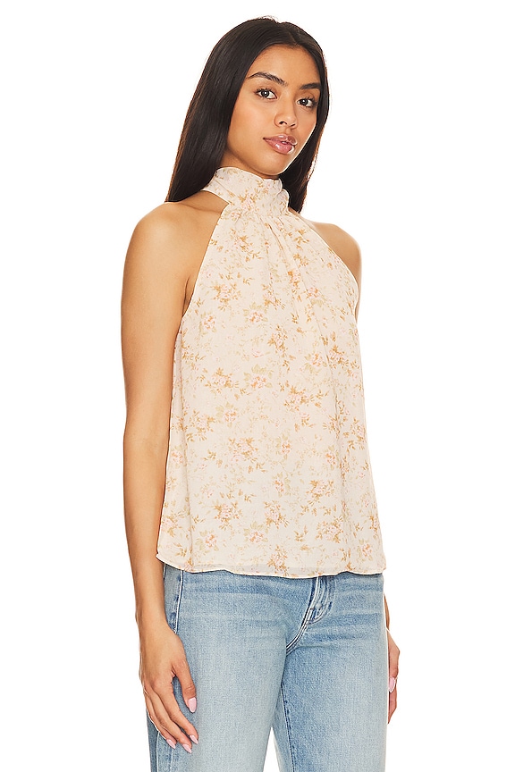 view 2 of 4 Halter Tie Back Top in Petal Pink