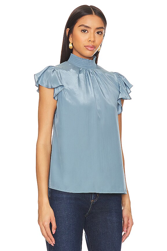 view 2 of 4 スモックタートルネックトップ in Blue