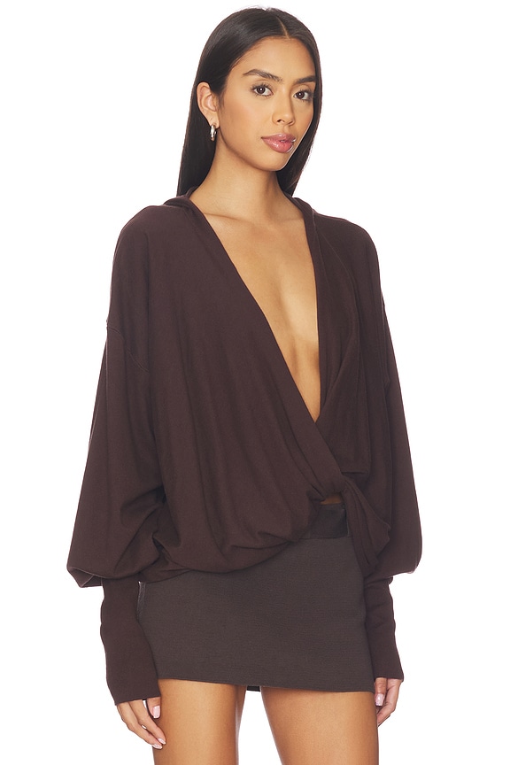 view 2 of 4 ХУДИ TWIST in Brown