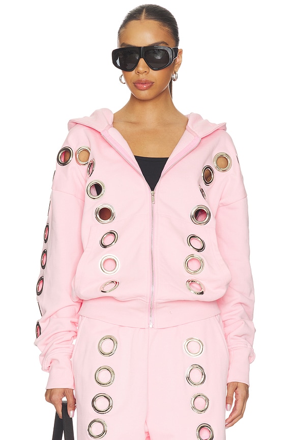 view 2 of 5 SUDADERA EYELET in Pink