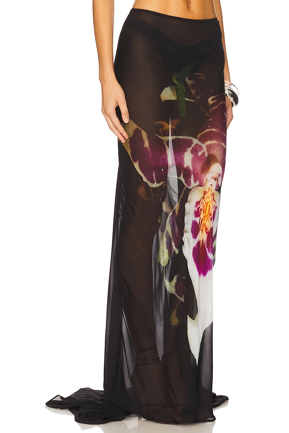 view 2 of 6 JUPE LONGUE in Purple Orchid