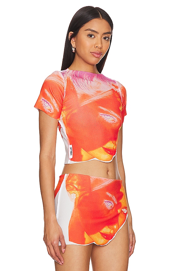 view 2 of 5 Burn Top in Orange