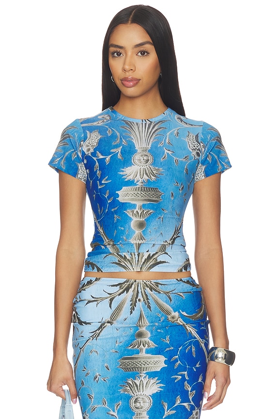 view 1 of 4 Baroque T-shirt in Blue
