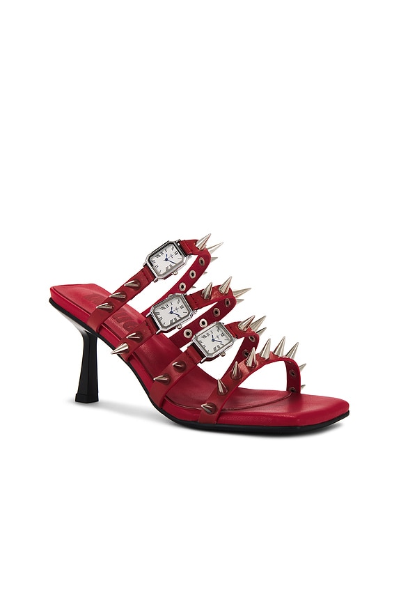 view 2 of 5 ESCARPINS WATCH YOUR STEP in Red