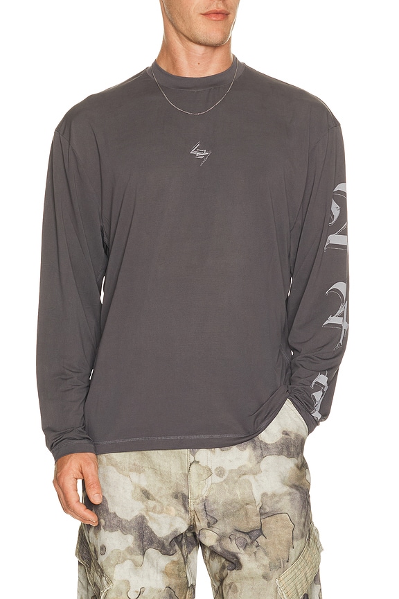 view 2 of 5 Knight Long Sleeve Tee in Graphene
