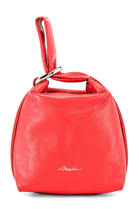 view 2 of 5 Ines Soft Triangle Pouch in Crimson