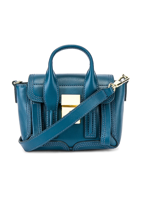 Sac Bandoulière 3.1 Phillip Lim Pashli Nano Satchel En Cuir Marron - Neuf Avec étiquettes
