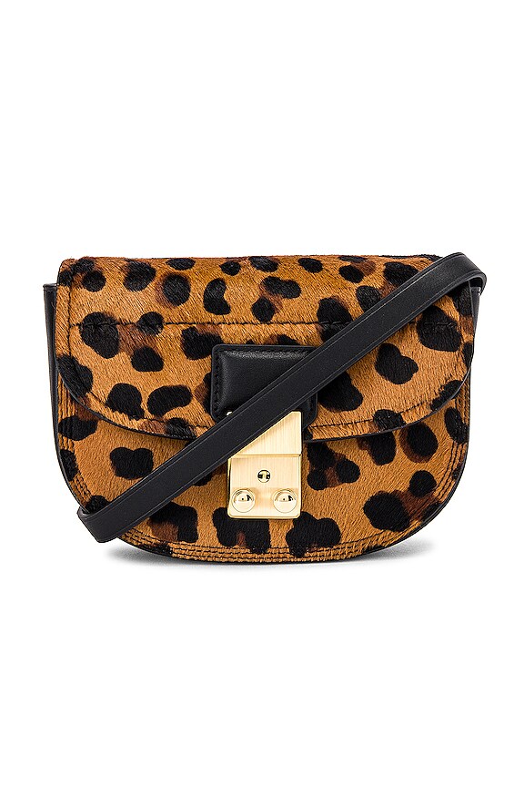 view 1 of 5 Pashli Mini Saddle Belt Bag in Leopard