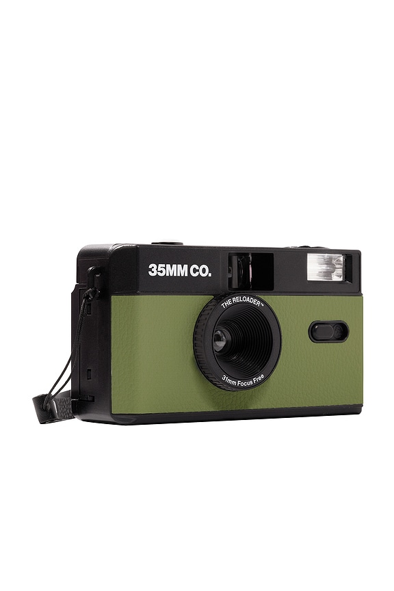 view 2 of 7 The Reloader Reusable Film Camera in Olive Martini