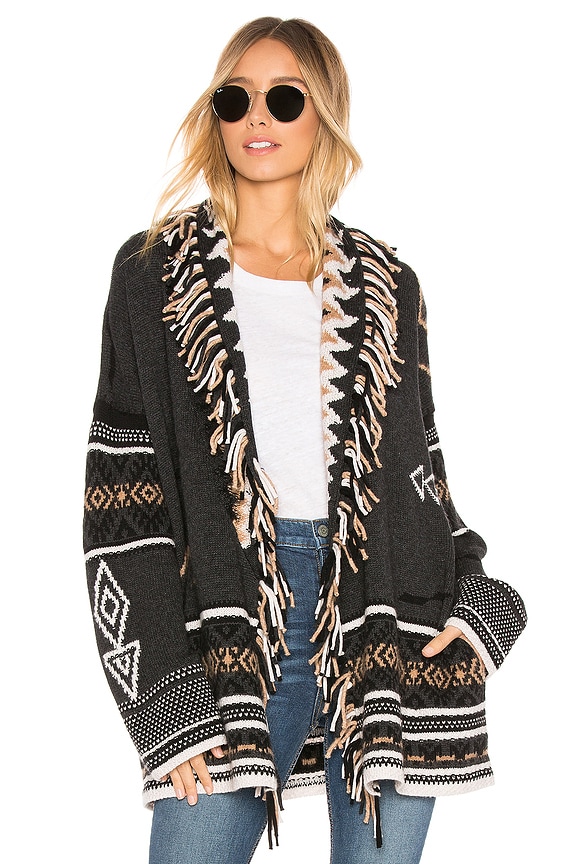 view 1 of 4 Vivian Cardigan in Graphite & Multi