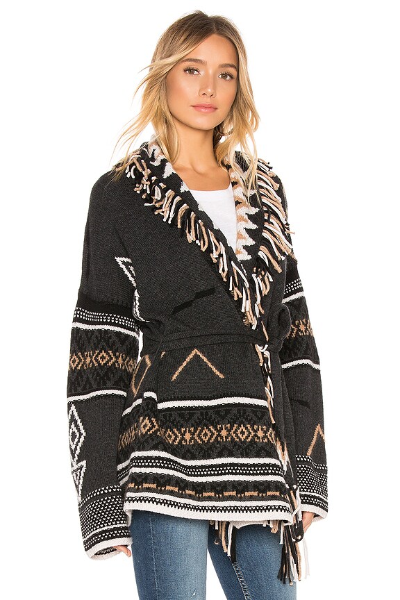 view 2 of 4 Vivian Cardigan in Graphite & Multi