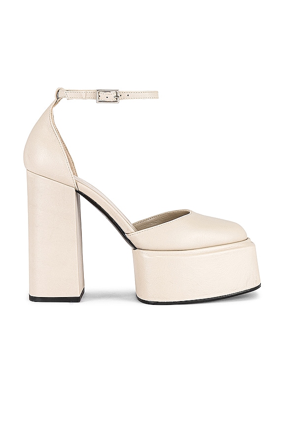 3JUIN Ambra Heel in Ash Milk | REVOLVE