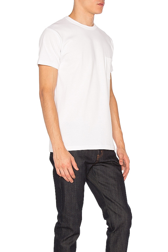 view 2 of 4 Heavyweight Pocket Tee 2 Pack in White