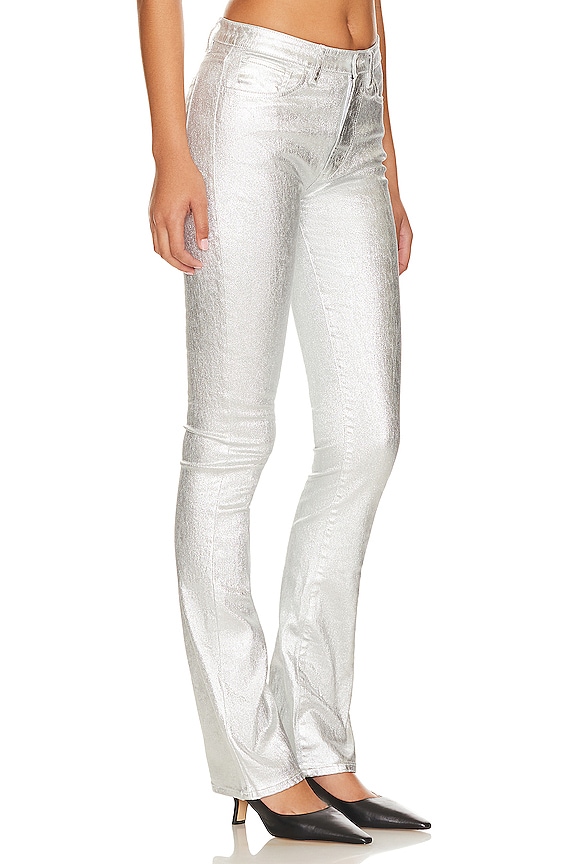 view 2 of 4 Maya Skinny Leg in Coated Silver