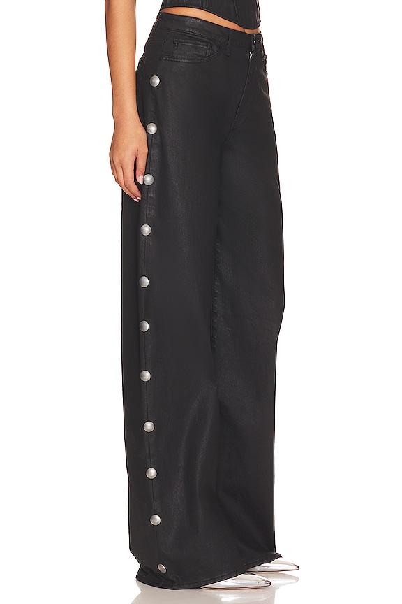 view 2 of 4 Flip Wide Leg in Coated Noir