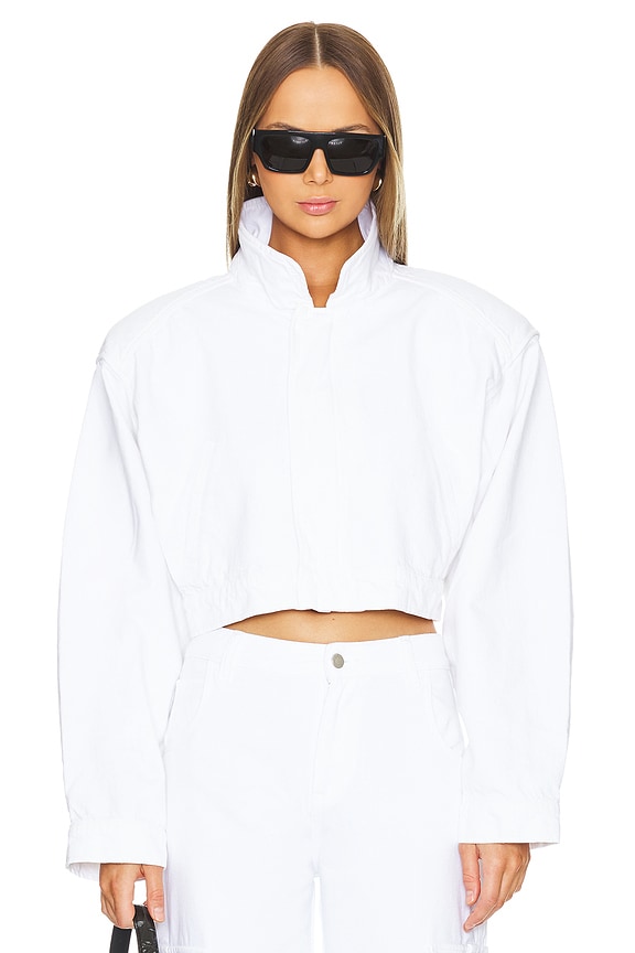 view 2 of 5 Amelia Crop Jacket in Blanc