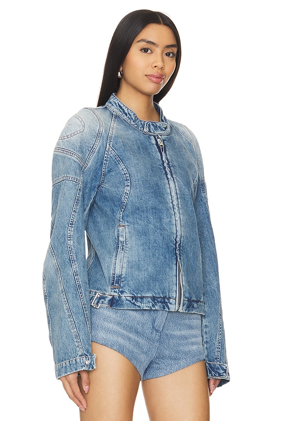 view 2 of 4 BIKER 자켓 in Ciel Blue