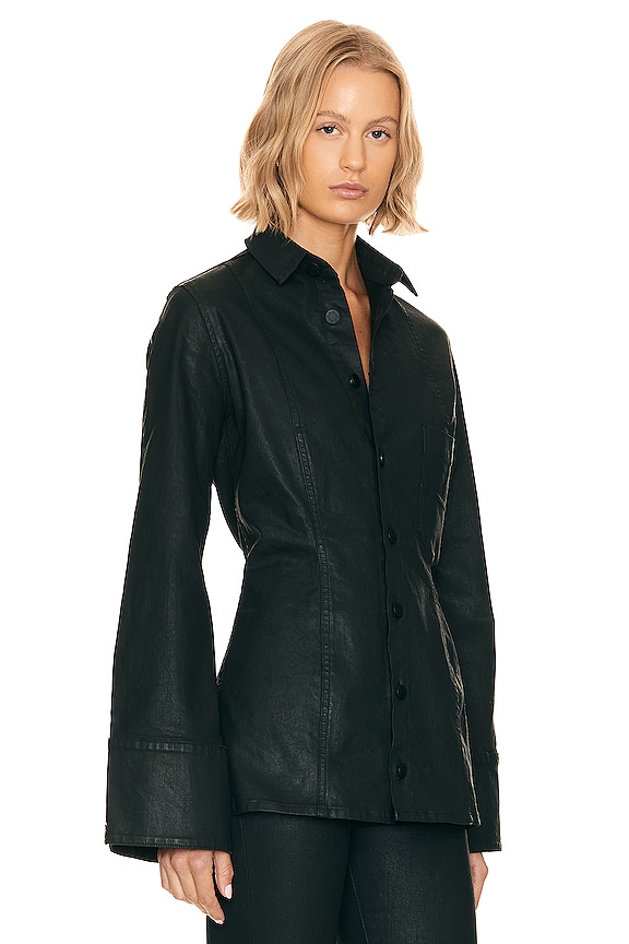 view 2 of 5 TOP SLIM MARINA in Coated Noir