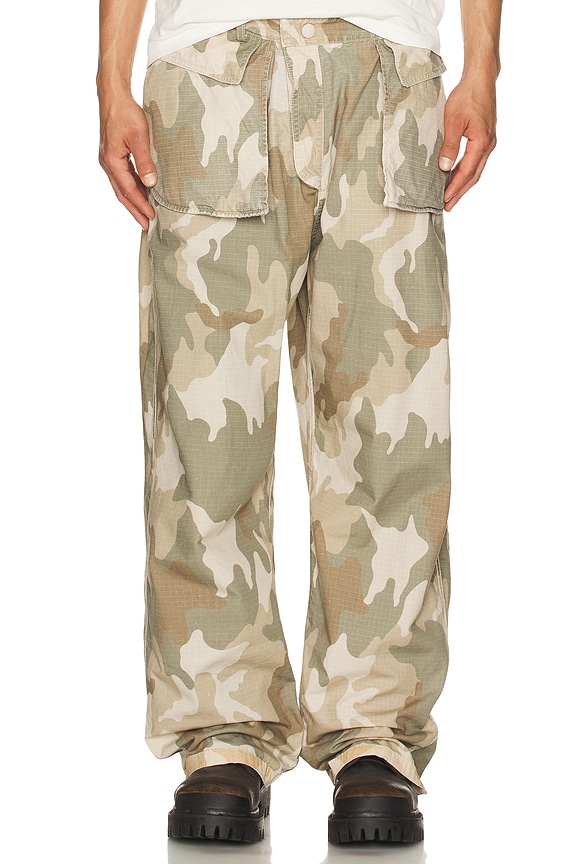 view 2 of 7 Big Daddy Reversible Pant in Sand Camo & Stone Washed
