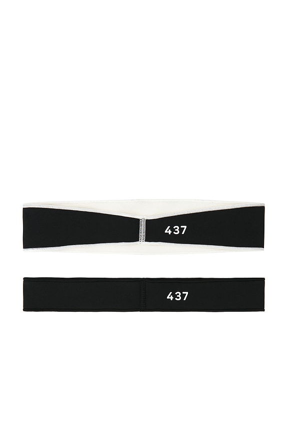 view 2 of 2 The Micro Headband in Black & Cream