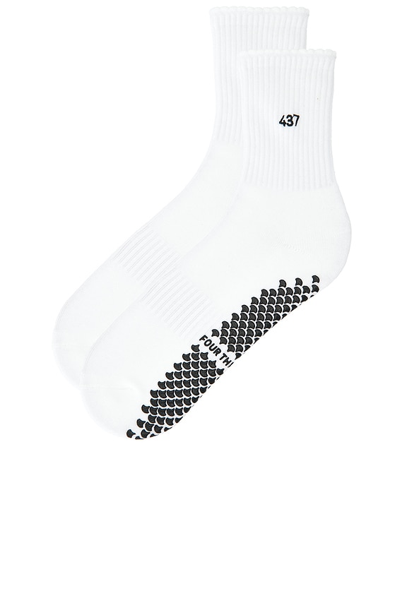 view 2 of 4 The Reformer Socks in White & Black