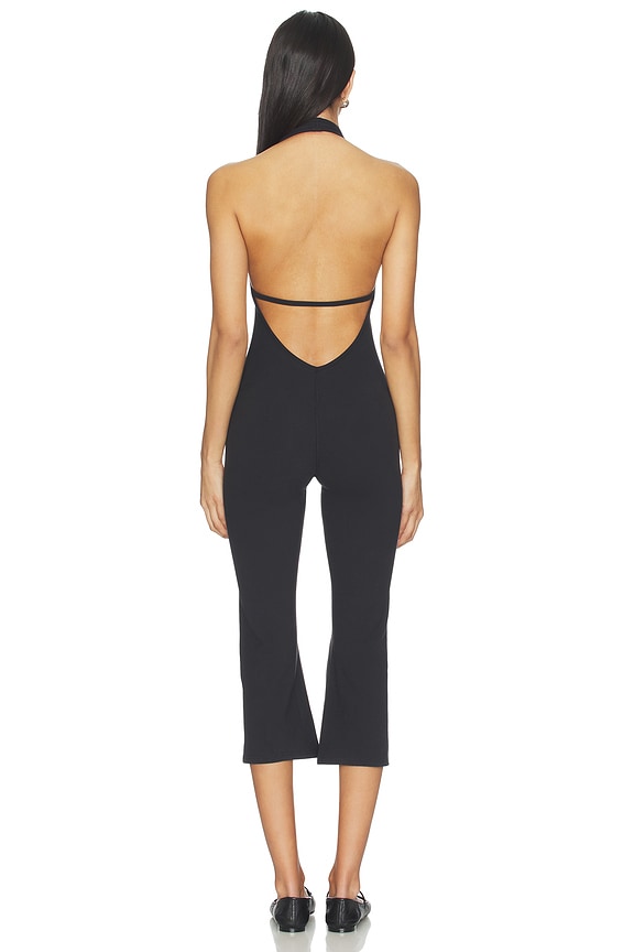 437 The Halter Onesie in Black | REVOLVE