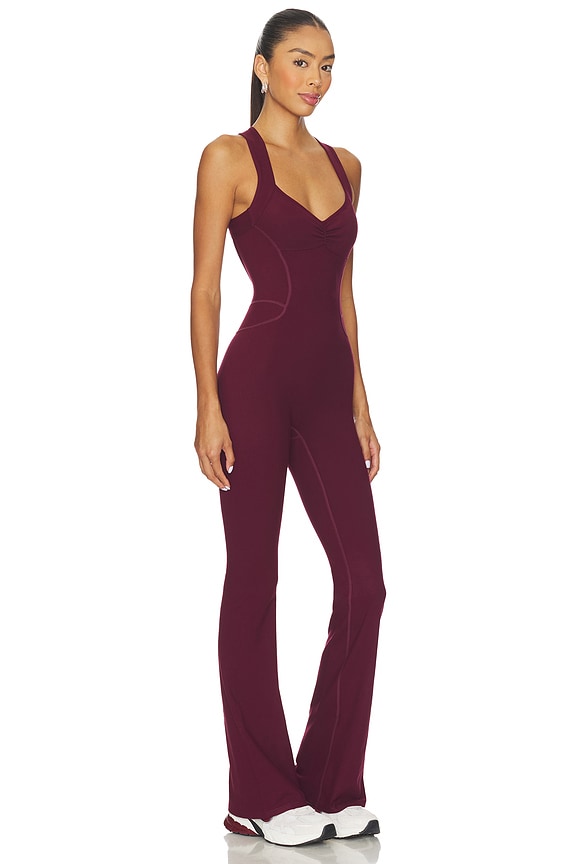 view 2 of 3 The Sculpt Onesie in Black Cherry