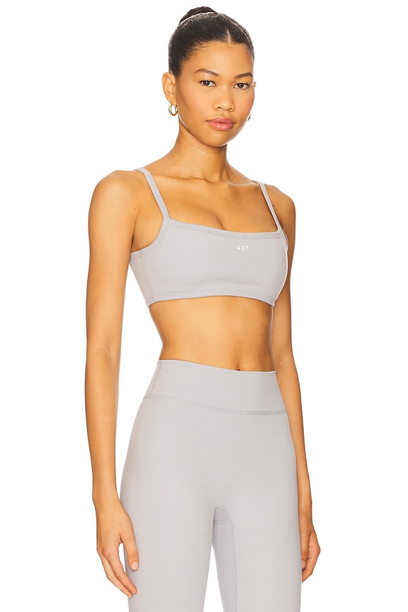 view 2 of 4 The Micro Sports Bra in Heather Grey