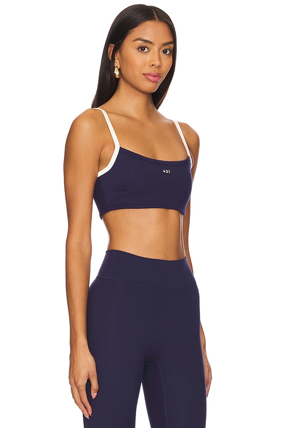 view 2 of 5 The Micro Bra in Navy & Creme