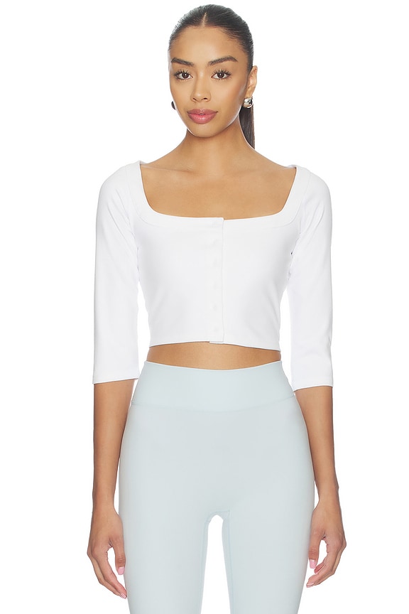 view 1 of 4 The Cropped Cardigan in White