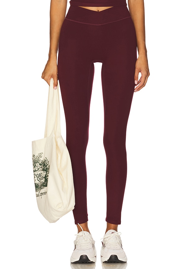 view 1 of 6 The V Legging in Black Cherry