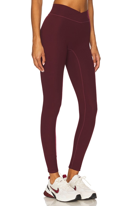 view 2 of 6 The V Legging in Black Cherry