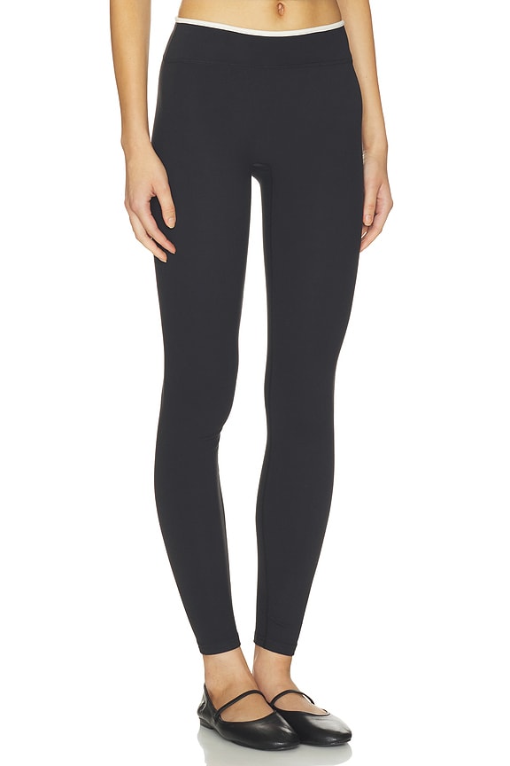 view 2 of 6 The Frame Legging in Black & Cream