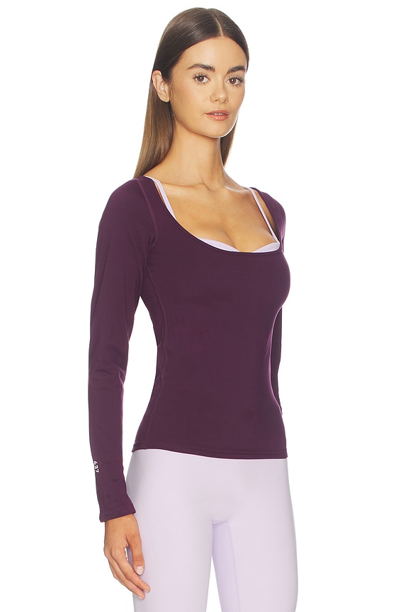 view 2 of 4 The Scoop Top in Plum