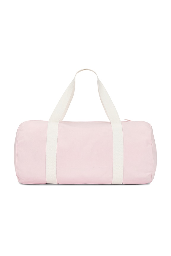 view 2 of 4 The Duffle Bag in Powder Pink & White