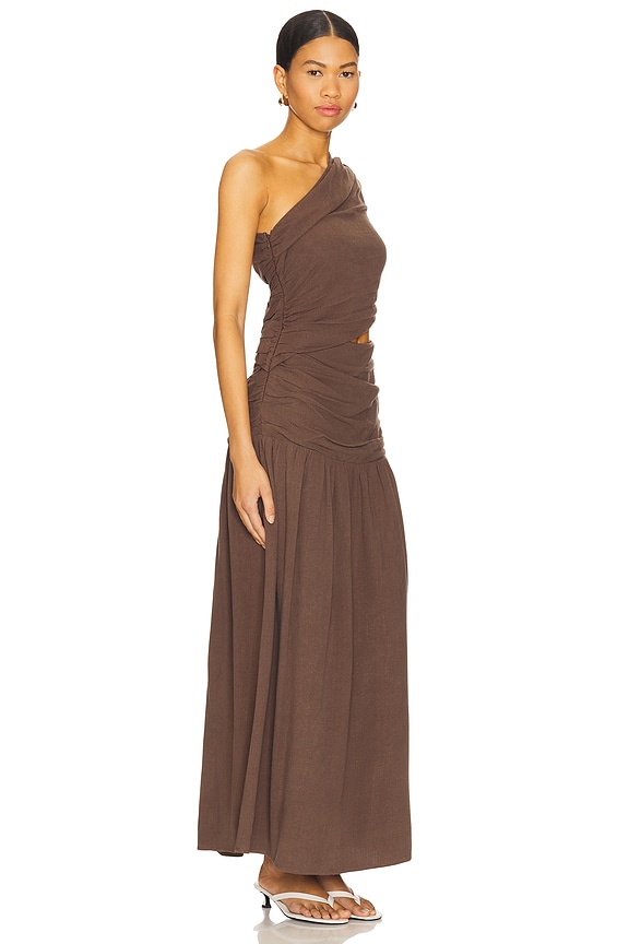 view 2 of 4 ROBE MAXI YARA in Brown