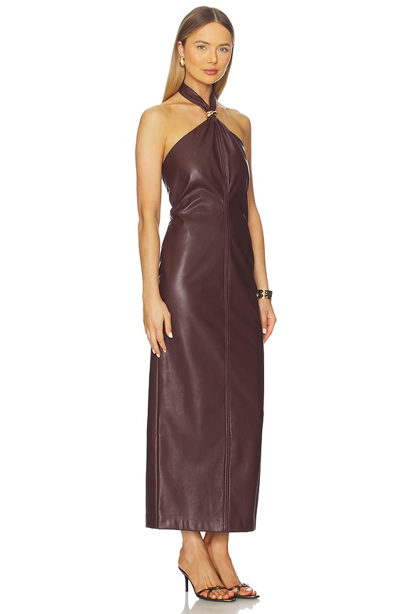 view 2 of 3 Rhea Dress in Burgundy