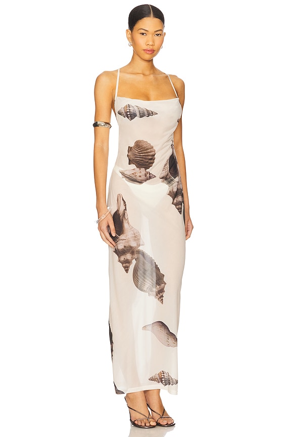 view 2 of 4 ROBE MAXI IMPRIMÉ COQUILLAGE MADELINE in Multi