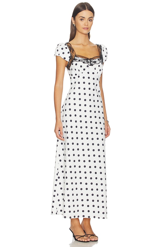 view 2 of 3 x REVOLVE Sana Satin Dress in White