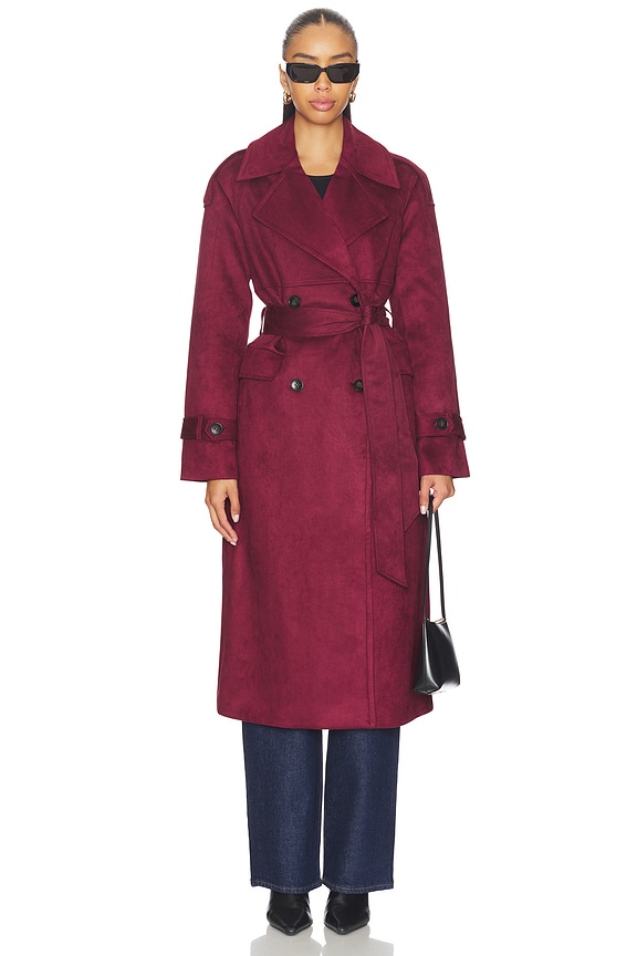 view 2 of 4 Wallace Coat in Burgundy