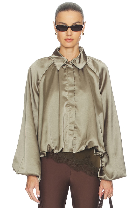 view 1 of 5 Abigail Bomber Jacket in Green